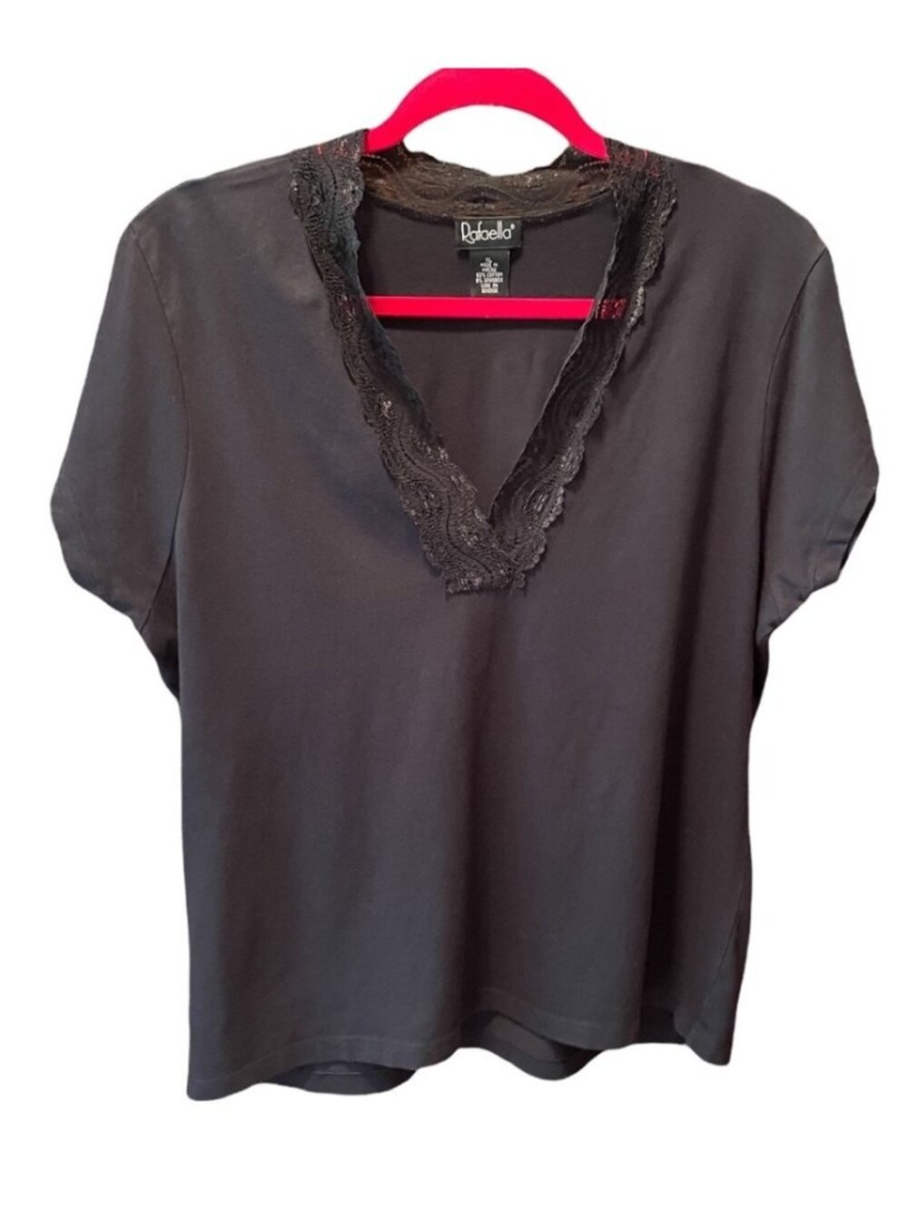 black short sleeve woman’s top size XL